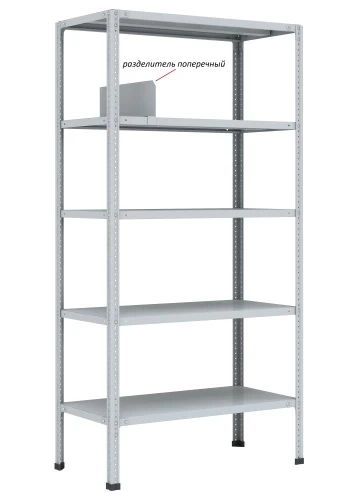 Стеллаж металлический Титан МС-750 2200x700x600/6